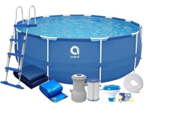Avenli 450x122 cm Opsætningspool Sæt med Pumpe, Stige & Tilbehør - Perfekt til Budgetbevidste Købere