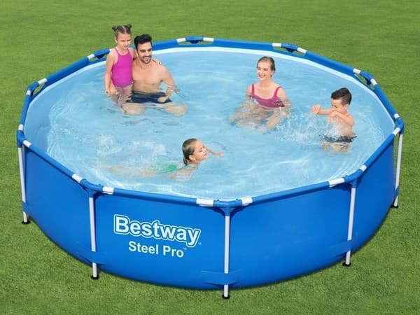 Bestway Steel Pro Perheuima-allas 305x76cm Pumpulla & Suodattimella, Turvallinen & Hauska Lapsille
