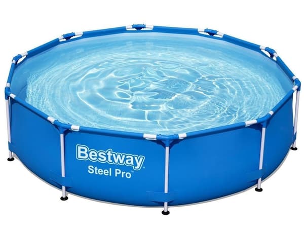 Bestway Steel Pro Perheuima-allas 305x76cm Pumpulla & Suodattimella, Turvallinen & Hauska Lapsille