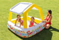 Miniatyrbillede 2 af 7: INTEX Let opblæsbar pool med overdækning til små haver, 157x157cm