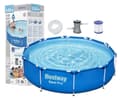 Pikkukuva 1 / 6: Bestway Steel Pro 305x76cm Pyöreä Maanpäällinen Uima-allas Pumppu & Suodatin Aikuisille