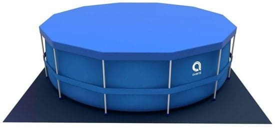 Avenli Premium 450x122cm Blå Overjordisk Pool med Pumpe, Stige & Dække