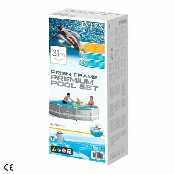 Basseng Avtagbart Intex Prism Frame 4485 L Sirkulær 305 x 76 cm