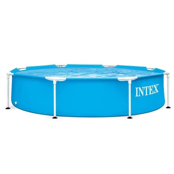 INTEX rörformad ovanjordspool - Metallram - 244 x 51 cm - Rund - 28205NP