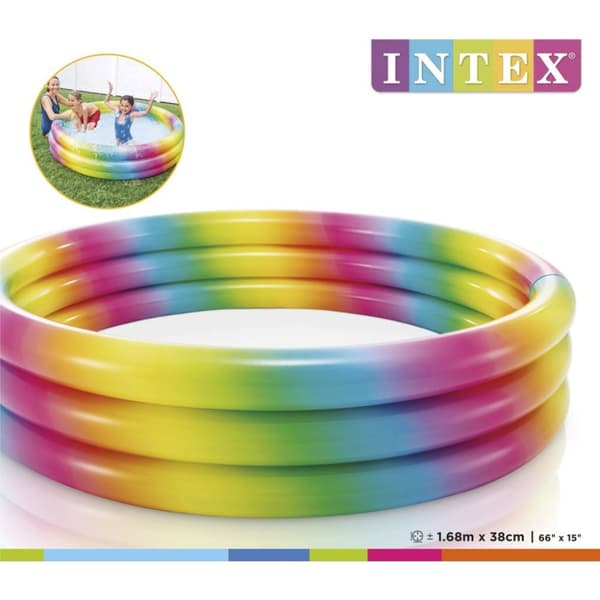 Intex 58449NP Regnbågspool 168x38 cm