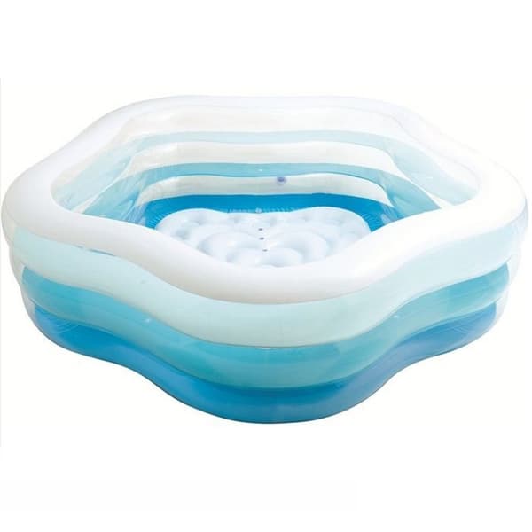 Intex 56495NP puhallettava allas 185x180x53 cm sininen/valkoinen