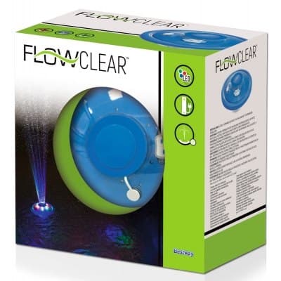 Flydende led springvand til pool