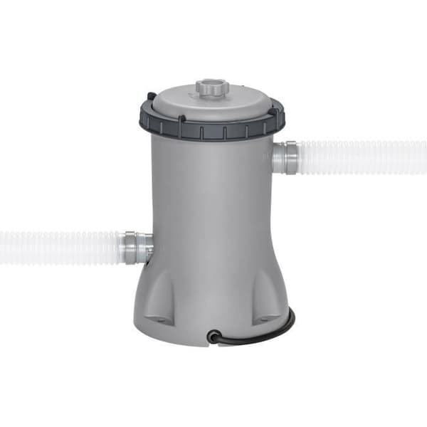 BESTWAY uppblåsbar poolsats - Fast Set - 396 x 84 cm - Rund (patronfilter, 1 patron)
