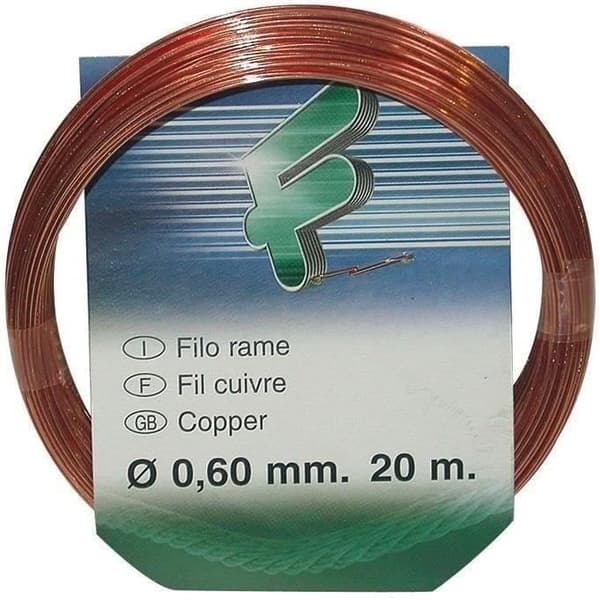Fil attaché - FILOMAT - Koppar - 0,6 mm - 20 m