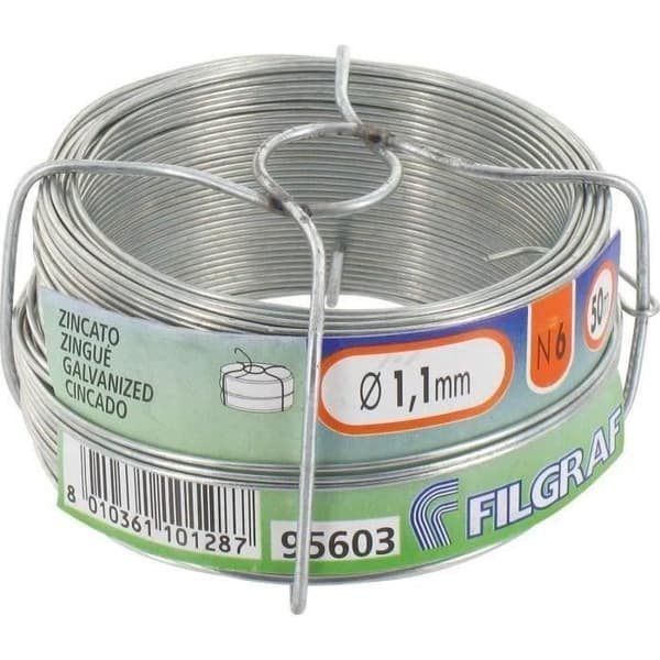 Knyttråd - FILGRAF - förzinkad - 1,1 mm - 50 m spole