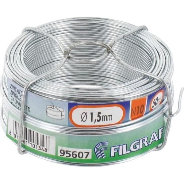Knyttråd - FILGRAF - förzinkad - 1,1 mm - 50 m spole