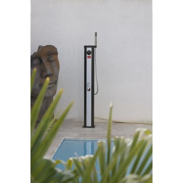 Ubbink Solaris ELITE utomhussoldusch - 18L tank - Blandare och handdusch - Ø15 x H118 cm