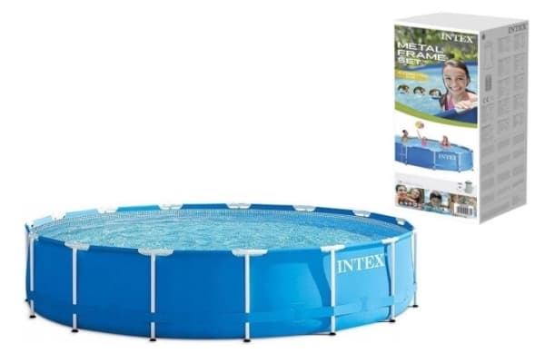 Intex 28212GN, Pool med ram, Blå, Vit, 24,1 kg