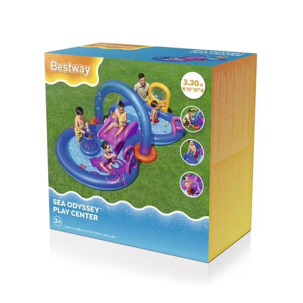 Bestway Ilmapoolo Leikkipuisto Seikkailut Meri 330x188x117 cm +2v Puutarha 53167