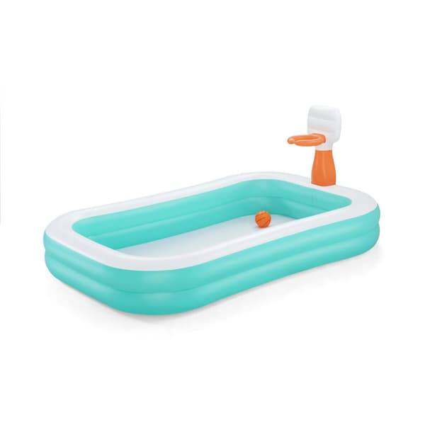 Uppblåsbar plaskpool för barn Bestway Dunk N'Splash 251 x 168 x 102 cm