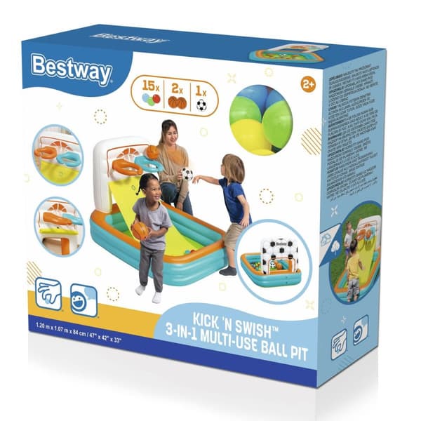 Bestway Lasten Ilmapoolo Pelit Korit Pallot 120x107x84 cm +2 V Jardin 52728