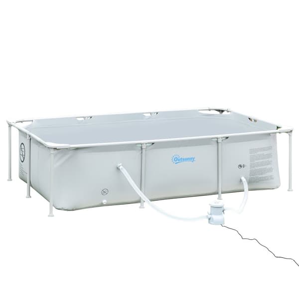 Rootz Steel -putken uima -allas - Ulko -uima -allas - maanpinnan yläpuolella - ruostekestävä - 252 litran x 152W x 65H cm