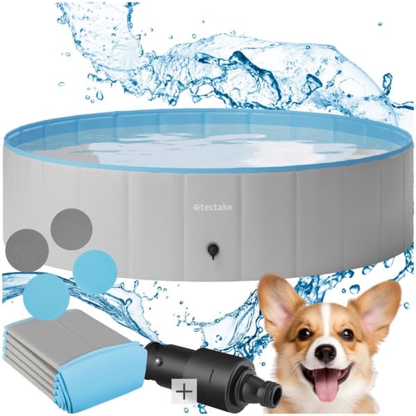 Hundepool Nele, foldbar, med tilslutningsslange - 120 cm