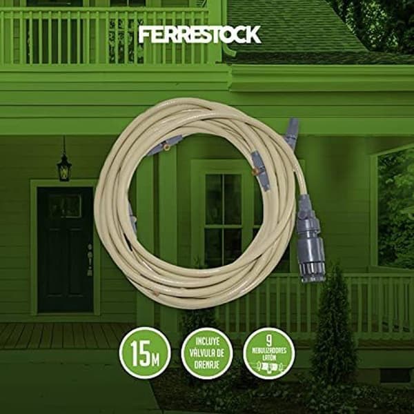 Ferrestock mässing dimsystem kit - 15m längd - 9 munstycken - Kylning
