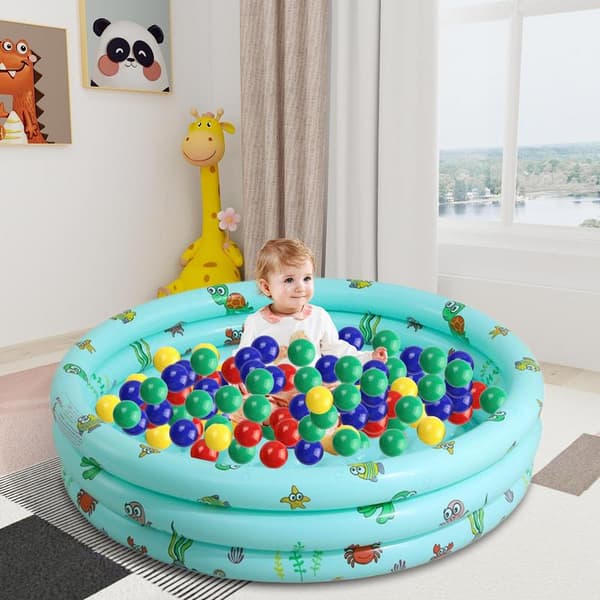 Uppblåsbar Swimmingpool, Hållbart PVC-material, Familjevänlig Design, Mångsidig Utomhusbruk
