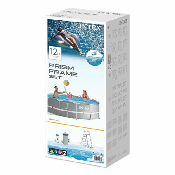 Basseng Avtagbart Intex Prism Frame 366 x 99 x 366 cm 8592 l