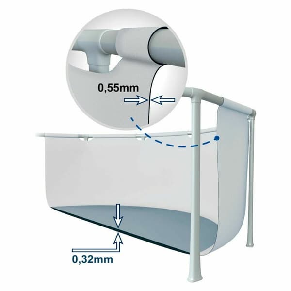 Basseng Avtagbart Intex Prism Frame 366 x 99 x 366 cm 8592 l