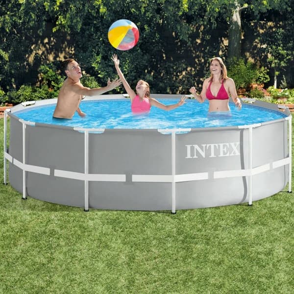 Basseng Avtagbart Intex Prism Frame 366 x 99 x 366 cm 8592 l