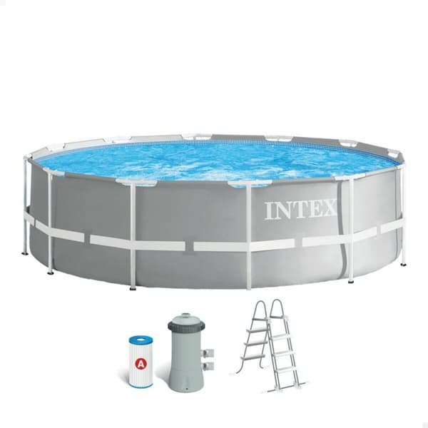 Basseng Avtagbart Intex Prism Frame 366 x 99 x 366 cm 8592 l