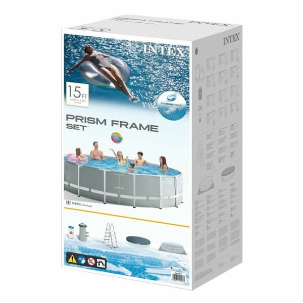 Bollhav Intex Prism Frame Grå 16.805 l 457 x 122 cm