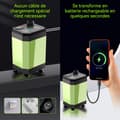 Miniatyrbild 3 av 4: Campingdusch PASSIONOVA 6000mAh elektrisk, uppladdningsbar duschpump med temperaturskärm och effektskärm