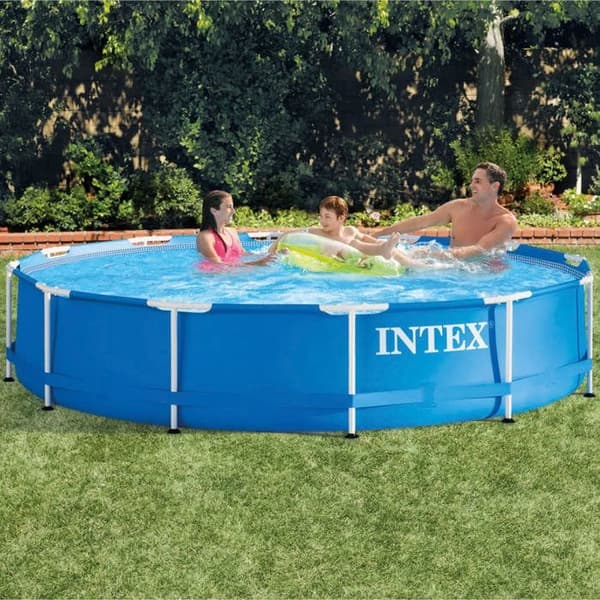 Simbassäng - Intex - Metallram 28210NP - 366 x 76 cm - Stål - 6 503 liter