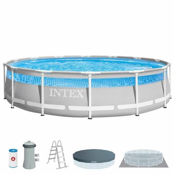 Rundt Bassin med Filtersystem Intex Clearview Prism Frame 427 x 107 cm