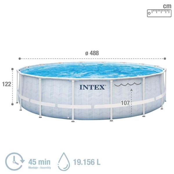 Irrotettava allas Intex Chevron Prism Pyöreä 427 x 107 cm