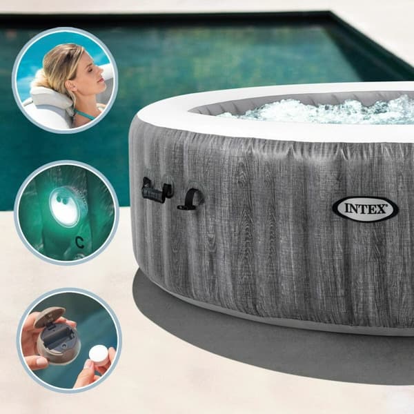 Puhallettava allas Intex 220-240 V Jacuzzi 196 x 71 cm