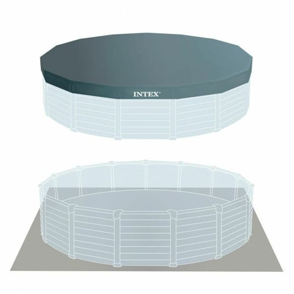 Pyöreä uima-allas Suodatinjärjestelmällä Intex 478 x 124 cm 16.500 l Pyöreä