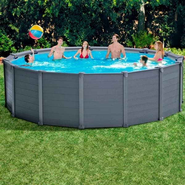 Pyöreä uima-allas Suodatinjärjestelmällä Intex 478 x 124 cm 16.500 l Pyöreä