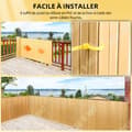 Miniatyrbild 2 av 4: TD Canisse 80cm x 500cm trädgårdsstaket för terrass balkong trädgårdsstaket solskydd vindtätt PVC insynsskydd PVC canisse