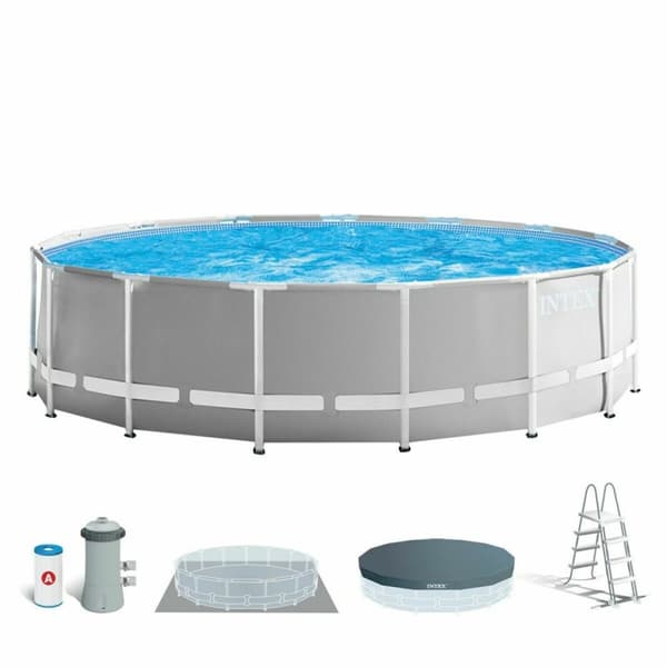 Bollhav Intex Prism Frame Grå 16.805 l 457 x 122 cm