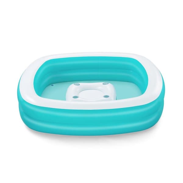 Bestway Oppustelig Børnepool 2 Kamre Familie Flydende Bord 218x218x48 cm +6 År 54446