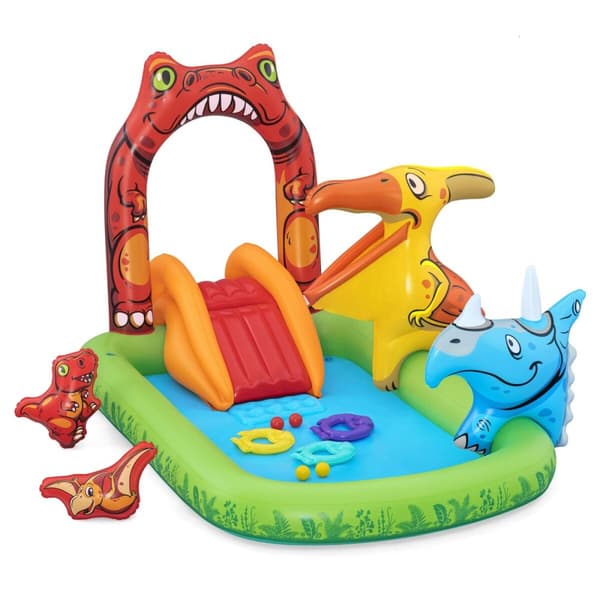 Bestway Oppustelig Pool Dinosaurer 241x140x137 cm +3-6 År Have 53160