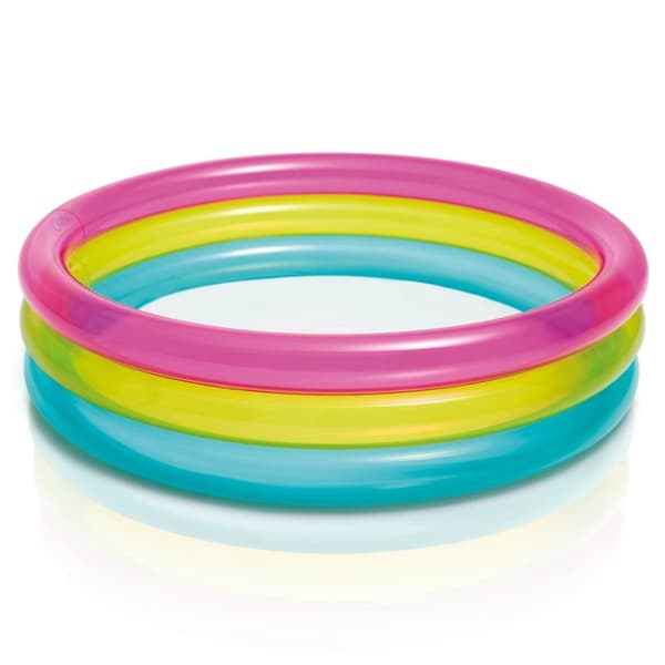 Ilmatäytteinen allas Rainbow 3 rengasta 86 x 25 cm INTEX 57104