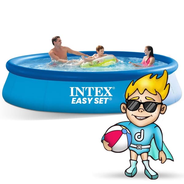 Trädgårdsexpansionspool 396 x 84 cm INTEX 28143