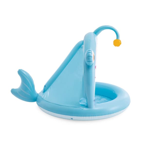 Soppebassin med tag Fiskefisker 102 x 94 cm Intex 58419