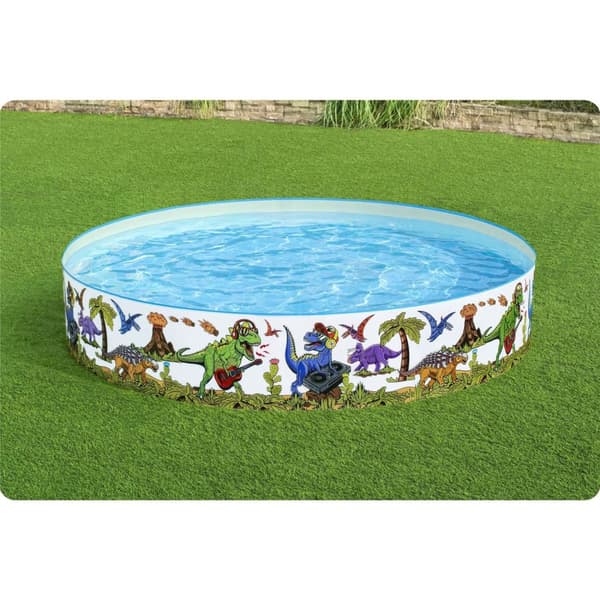 Trädgårdspool Dinosaurier 244 x 46 cm Bestway 55001