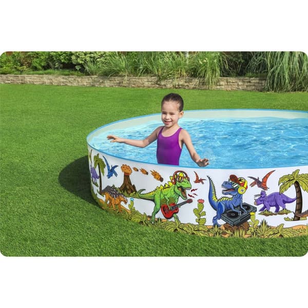 Trädgårdspool Dinosaurier 244 x 46 cm Bestway 55001