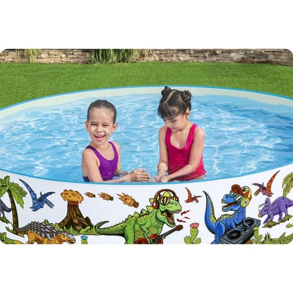 Trädgårdspool Dinosaurier 244 x 46 cm Bestway 55001