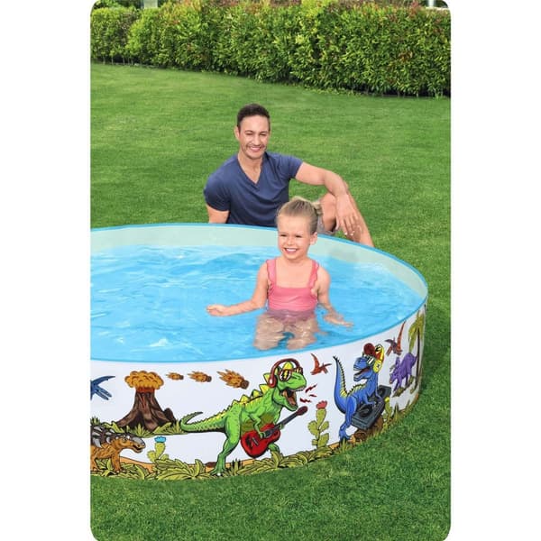 Trädgårdspool Dinosaurier 244 x 46 cm Bestway 55001