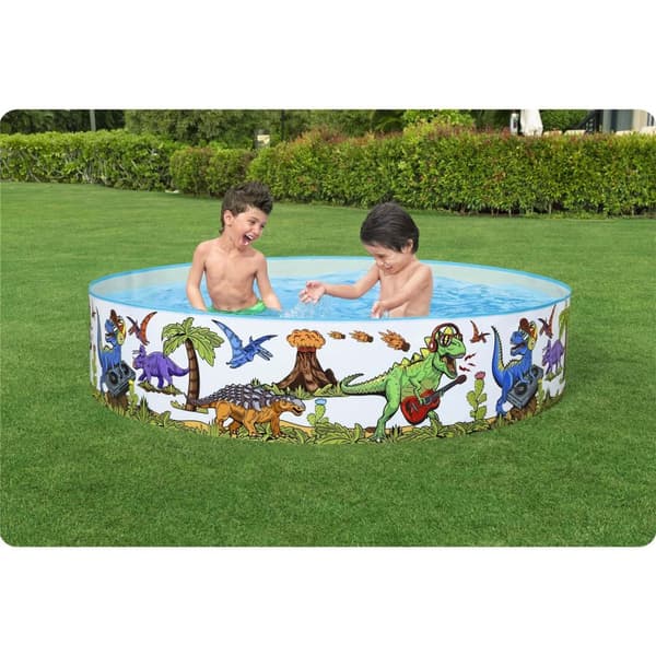 Trädgårdspool Dinosaurier 244 x 46 cm Bestway 55001