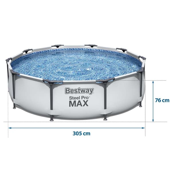 Ram trädgårdspool 305 x 76 cm 4 i 1 Bestway 56406