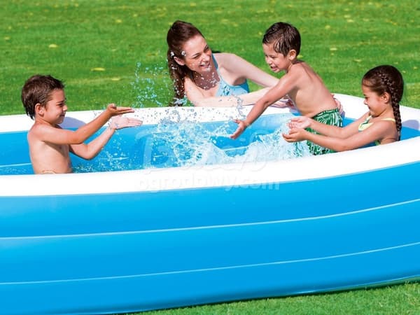 Koko perheen puhallettava uima-allas 305 x 183 x 56 cm 2in1 Bestway 54009